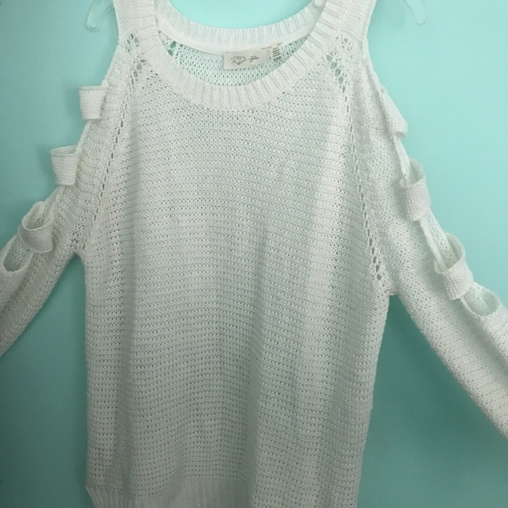 Cut out white sweater Macy’s
